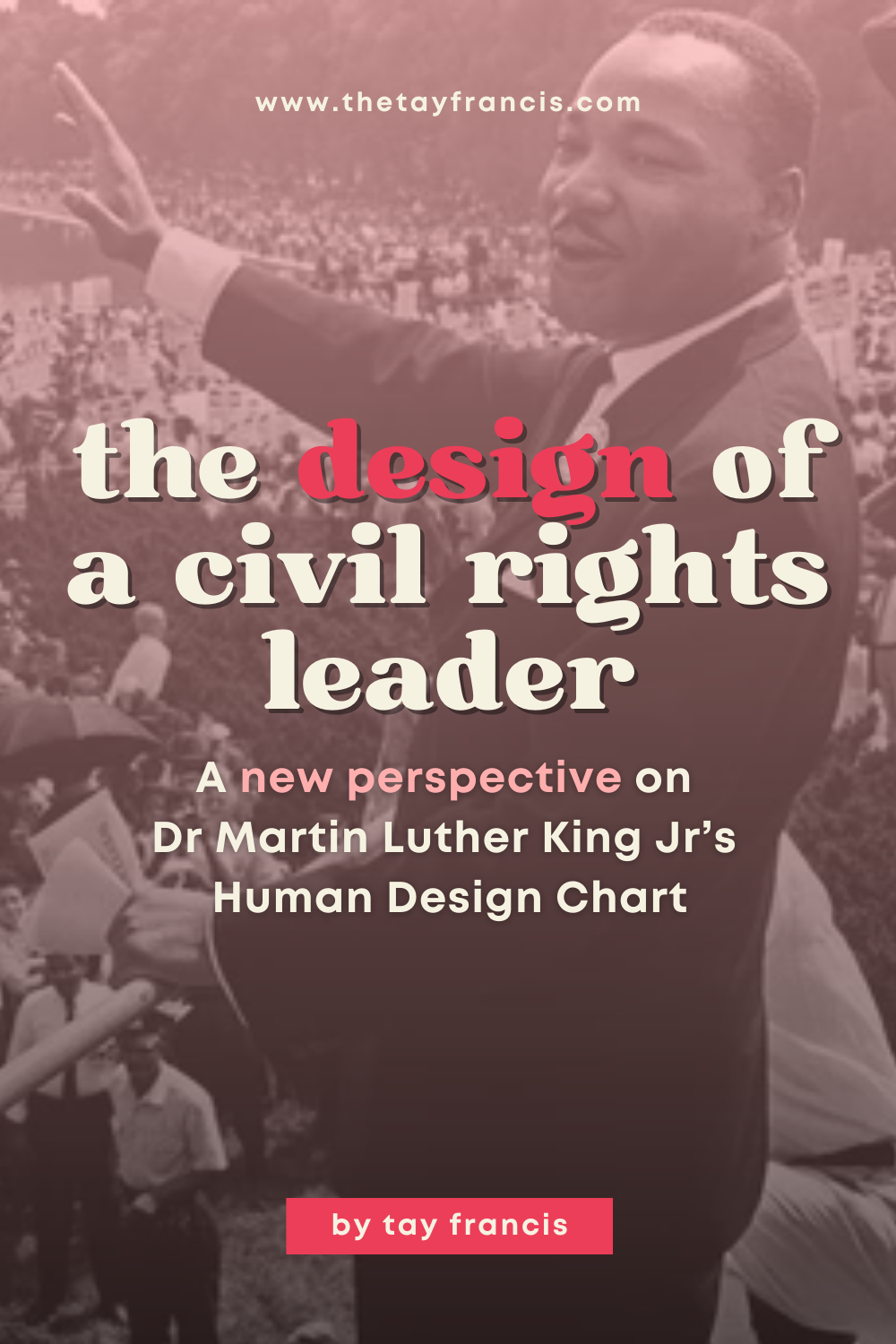 the design of a civil rights leader